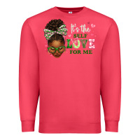 Cardinal sorority colors its the self love for me afro woman2 Premium Sweatshirt - texasbilliewilder