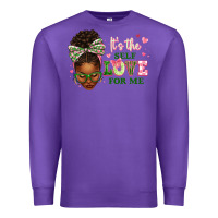 Purple sorority colors its the self love for me afro woman2 Premium Sweatshirt - texasbilliewilder