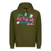 Army Green physical assistant Premium Hoodie - AdoDesignShop