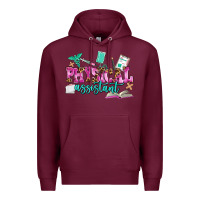 Burgundy physical assistant Premium Hoodie - AdoDesignShop