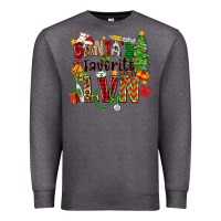 Charcoal Heather santa's favorite lvn Premium Sweatshirt - Zillion Design Studio