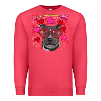 Cardinal Valentine's day  pitbull Premium Sweatshirt - RanaPortraitStore