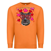 Carrot Valentine's day  pitbull Premium Sweatshirt - RanaPortraitStore