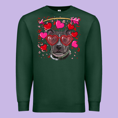 Premium Sweatshirt Valentine's day  pitbull