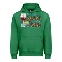 Emerald all i need are books and wine Urban Hoodie - JahusDesignShop