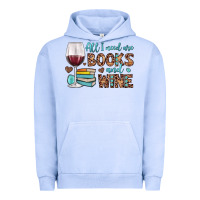 Pigment Grape Ice all i need are books and wine Urban Hoodie - JahusDesignShop
