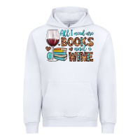 White all i need are books and wine Urban Hoodie - JahusDesignShop