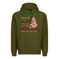 Army Green sketchy stuff for some christmas tree cakes Premium Hoodie - JahusDesignShop