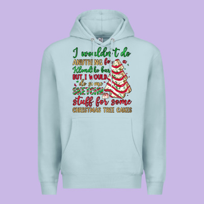 Sketchy Stuff For Some Christmas Tree Cakes Premium Hoodie Designed By Jahusdesignshop