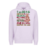 Lilac sketchy stuff for some christmas tree cakes Premium Hoodie - JahusDesignShop