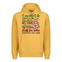 Mustard sketchy stuff for some christmas tree cakes Premium Hoodie - JahusDesignShop