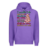 Purple sketchy stuff for some christmas tree cakes Premium Hoodie - JahusDesignShop