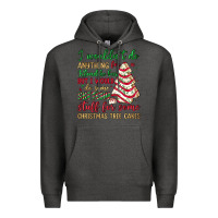 Charcoal Heather sketchy stuff for some christmas tree cakes Premium Hoodie - JahusDesignShop