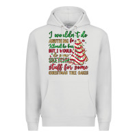 Dove Grey sketchy stuff for some christmas tree cakes Premium Hoodie - JahusDesignShop