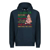 Navy sketchy stuff for some christmas tree cakes Premium Hoodie - JahusDesignShop