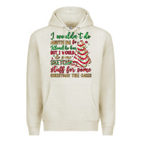 Oatmeal Heather sketchy stuff for some christmas tree cakes Premium Hoodie - JahusDesignShop