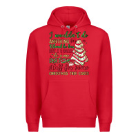 Red sketchy stuff for some christmas tree cakes Premium Hoodie - JahusDesignShop