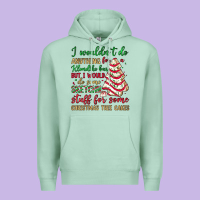 Sketchy Stuff For Some Christmas Tree Cakes Premium Hoodie Designed By Jahusdesignshop