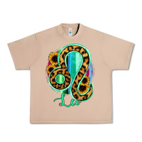 Burro Leo Zodiac Sign Sunflower Leopard Serape Urban Heavy Tee - RanaPortraitStore