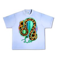 Grape Ice Leo Zodiac Sign Sunflower Leopard Serape Urban Heavy Tee - RanaPortraitStore