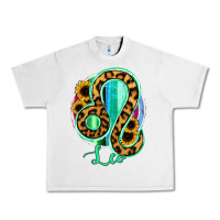 Lunar Rock Leo Zodiac Sign Sunflower Leopard Serape Urban Heavy Tee - RanaPortraitStore