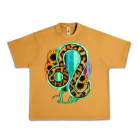 Peanut Butter Leo Zodiac Sign Sunflower Leopard Serape Urban Heavy Tee - RanaPortraitStore