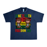Navy juneteenth freedom day Urban Heavy Tee - Artiststas
