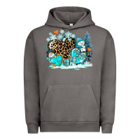 Pigment Tornado winter hearts with snowmans Urban Hoodie - AdoDesignShop