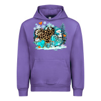 Tulip winter hearts with snowmans Urban Hoodie - AdoDesignShop