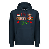 Navy oh christmas tree Premium Hoodie - JahusDesignShop