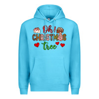 Ocean Blue oh christmas tree Premium Hoodie - JahusDesignShop