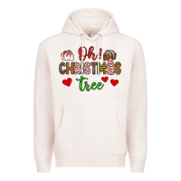 Pale Pink oh christmas tree Premium Hoodie - JahusDesignShop