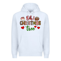 White oh christmas tree Premium Hoodie - JahusDesignShop