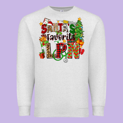 Santa's Favorite Lpn Premium Sweatshirt Designed By Zillion Design Studio