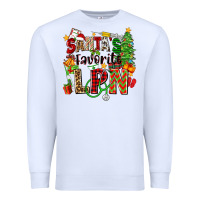 White santa's favorite lpn Premium Sweatshirt - Zillion Design Studio