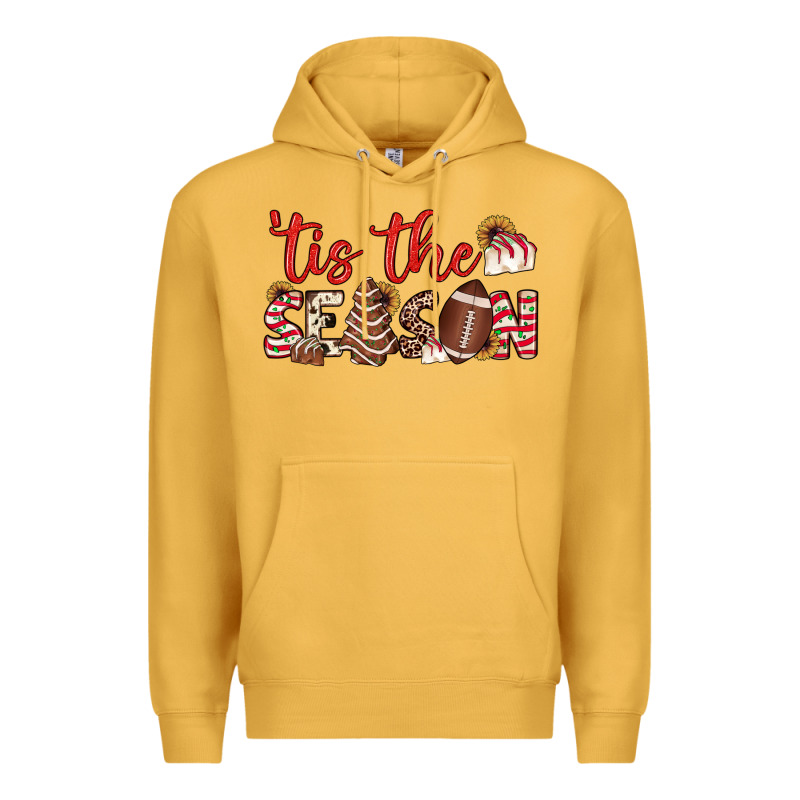 Tis The Season American Football Little Debbie Tree Cakes Premium Hoodie by JahusDesignShop | Teevron