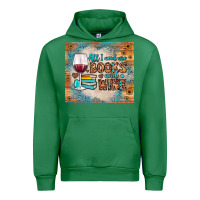 Emerald all i need are books and wine Urban Hoodie - JahusDesignShop