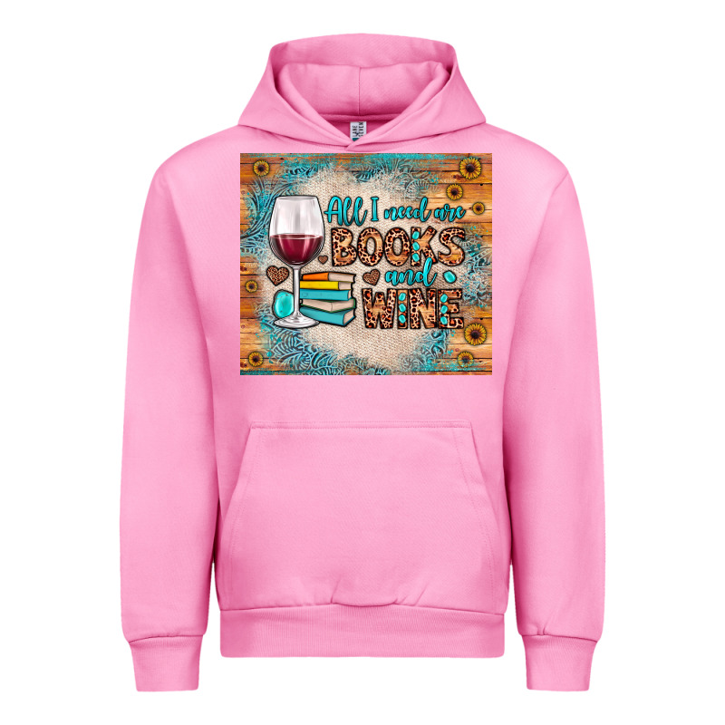 All I Need Are Books And Wine Urban Hoodie by JahusDesignShop | Teevron