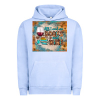 Pigment Grape Ice all i need are books and wine Urban Hoodie - JahusDesignShop