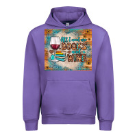 Tulip all i need are books and wine Urban Hoodie - JahusDesignShop