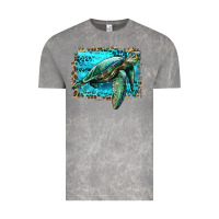 Cloud Rock sea turtle with background Vintage Tee - Artiststas