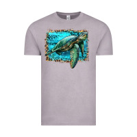 Vintage Zinc sea turtle with background Vintage Tee - Artiststas