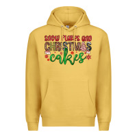 Antique Gold Snowflakes and Christmas cakes Premium Hoodie - JahusDesignShop