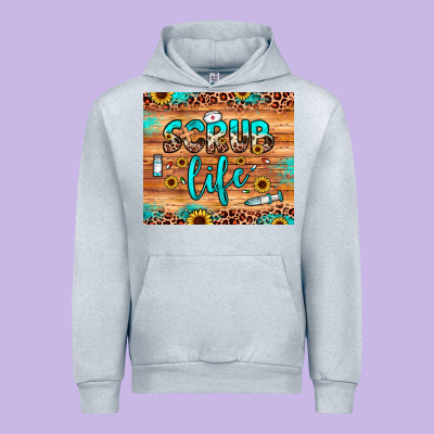 Scrub Life Urban Hoodie Designed By Jahusdesignshop