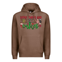 Chestnut Snowflakes and Christmas cakes Premium Hoodie - JahusDesignShop
