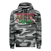Slate Camo Snowflakes and Christmas cakes Premium Hoodie - JahusDesignShop