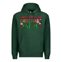 Sports Green Snowflakes and Christmas cakes Premium Hoodie - JahusDesignShop