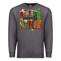 Charcoal Heather santa's favorite cna Premium Sweatshirt - Zillion Design Studio