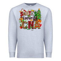 Heather Grey santa's favorite cna Premium Sweatshirt - Zillion Design Studio