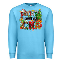 Ocean Blue santa's favorite cna Premium Sweatshirt - Zillion Design Studio